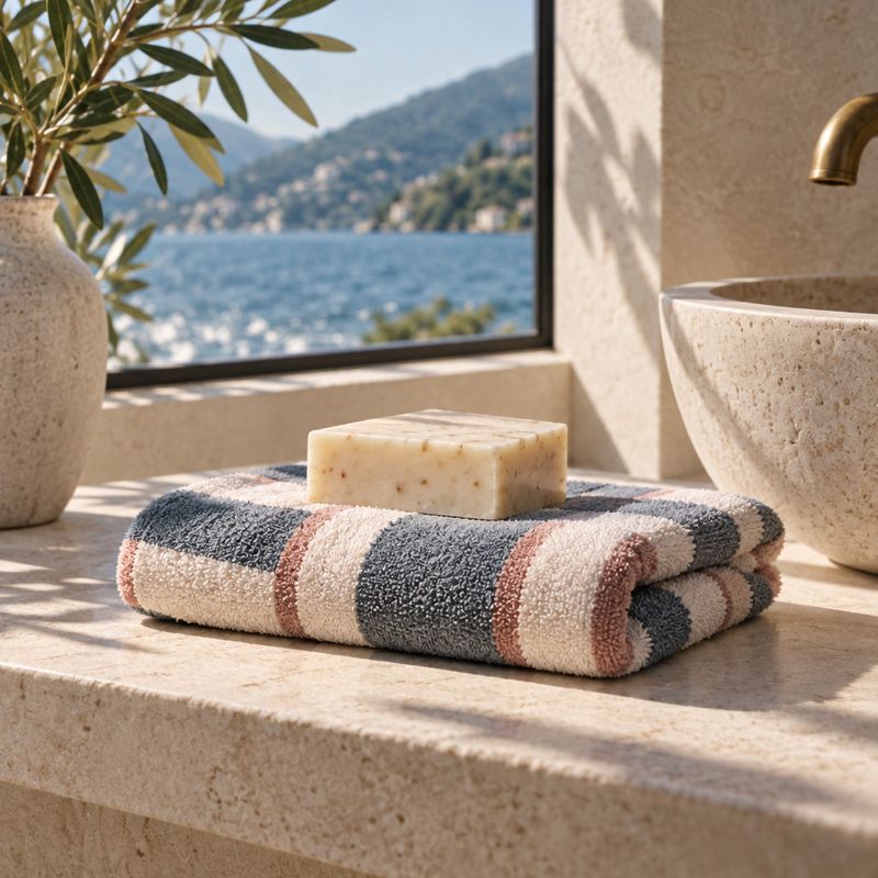 Waffle Bath Towel Set